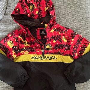 Akademiks Red‎ and Yellow Graphic Jacket